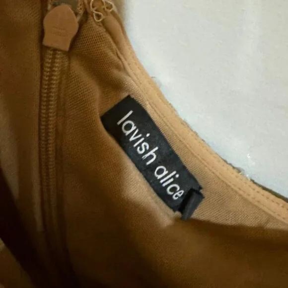 Lavish Alice Sequin Embellished Mixed Media Jumpsuit - Picture 3 of 5